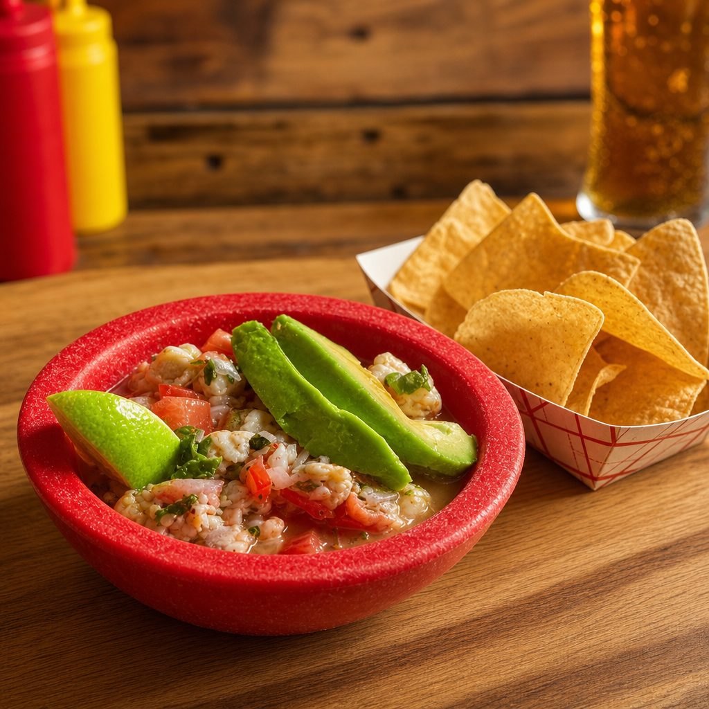 Shrimp Ceviche.