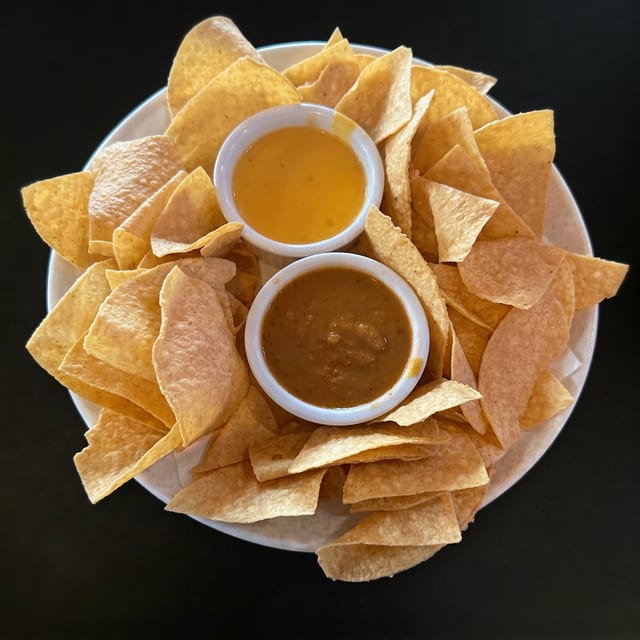 Homemade Chips & Queso.